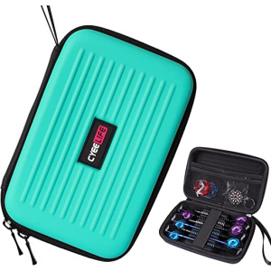 CyeeLife PU Dart Carrying Case for 6pcs Steel and Soft Darts Set