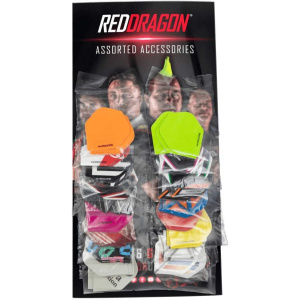 RED DRAGON Assorted Hardcore Extra Thick Dart Flights Value Pack