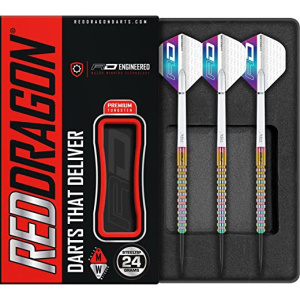RED DRAGON Javelin Spectron Premium Tungsten Darts Set with Flights and Stems