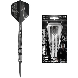 Target Darts Phil Taylor Power 8-Zero Schwarz 80% Wolfram Steeldarts-Set