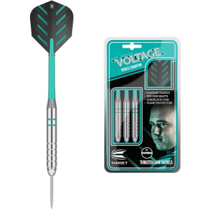 Target Darts Rob Cross Silver Voltage 24G Brass Steel Tip Darts Set
