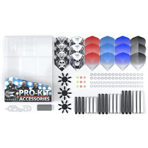 Target Darts Unisex Pro-kit - Shafts, Flights Sharpener and O-rings Darts Accessory Pack, Multi colour, All in One UK