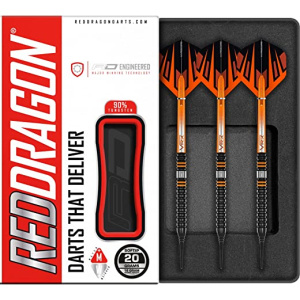 RED DRAGON Amberjack Pro Series Premium Tungsten Darts Set with Flights and Stems
