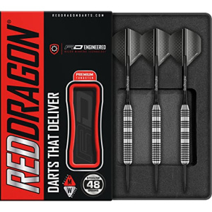 RED DRAGON Bunker Buster 48g Tungsten Darts Set with Flights and Stems