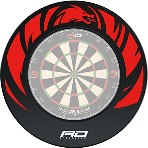 RED DRAGON Dartboard Surround Dragon Design
