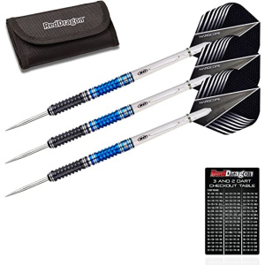 RED DRAGON Delta 1 Tungsten Darts with Flights and Stems
