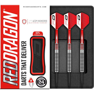 RED DRAGON GT3's Tungsten Professional Darts Set with Flights and Nitrotech Shafts (Stems)