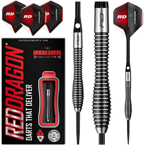 RED DRAGON Lethal Magic 21g, 24g or 26g Tungsten Darts Set with Flights and Stems