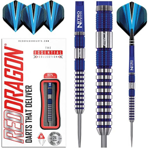 RED DRAGON Polaris Tungsten Professional Darts Set with Flights and Nitrotech Shafts (Stems)
