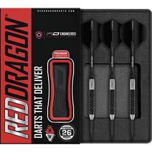 RED DRAGON Rat 26g, 28g, 25g, 30g, 32g or 35g Tungsten Darts Set with Flights and Stems