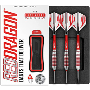 RED DRAGON Reflex Tungsten Darts Set with Flights and Stems