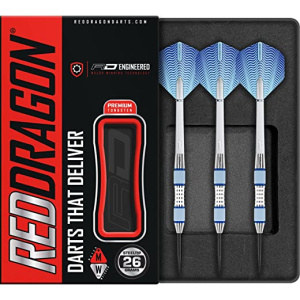 RED DRAGON Stag 24g, 26g, 28g or 30g Tungsten Darts with Flights and Stems