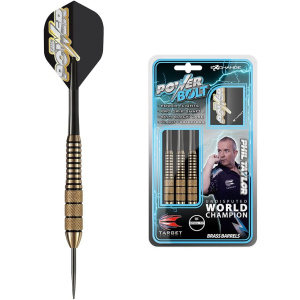 Target Darts Phil Taylor Power Bolt Brass Steel Tip Darts